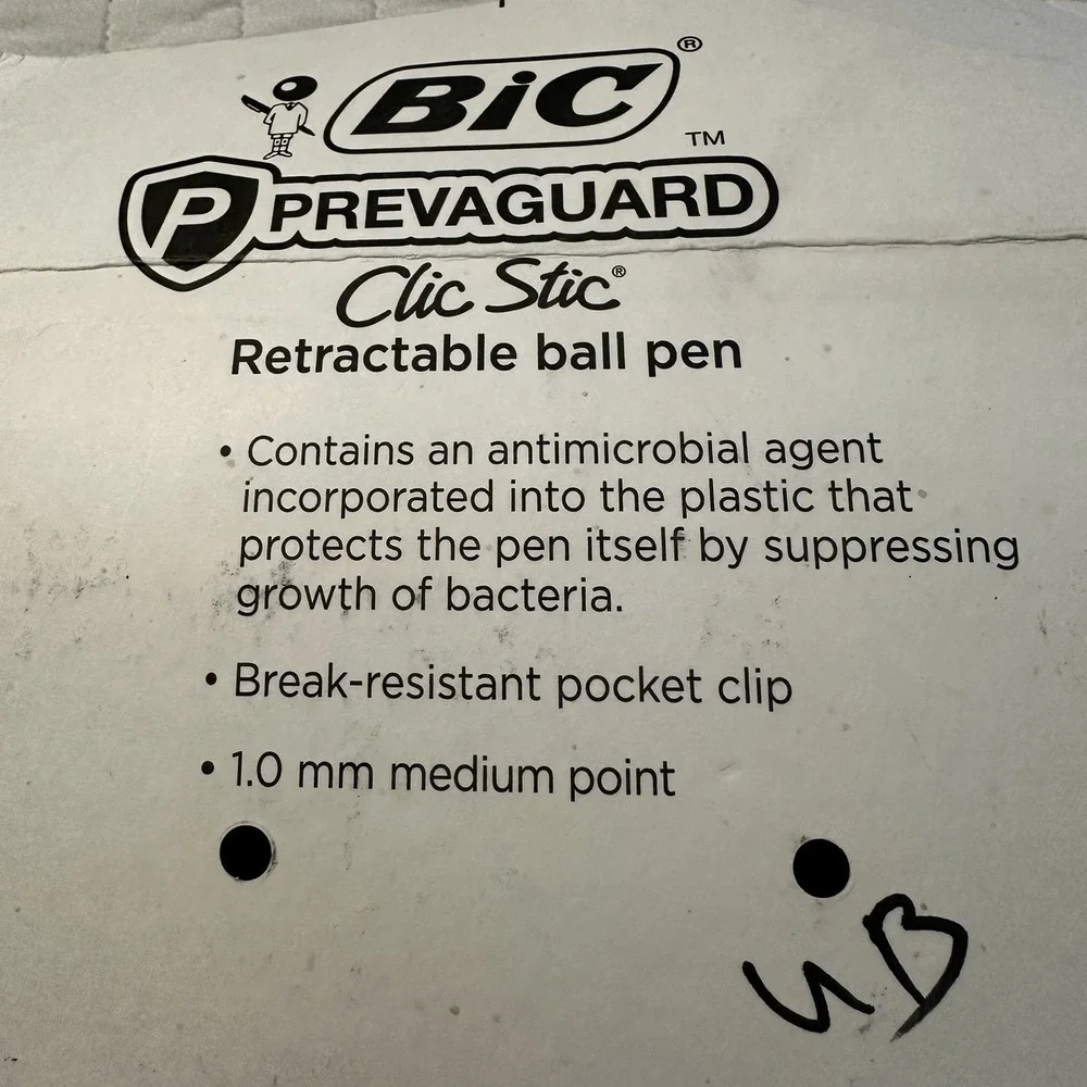 Bic Prevaguard Clic Stic Ballpoint black Ball Pen‎ 24 Count